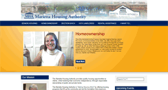 Desktop Screenshot of mariettahousingauthority.org